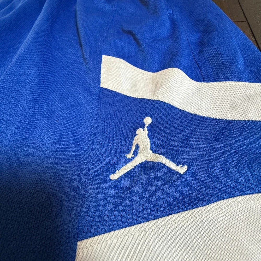 Jordan Mens Dri-FIT Basketball Shorts XL Royal Blue White Jumpman 483337-474